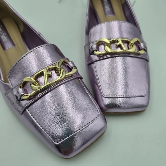 NWOT Franco Sarto Tiari Flats, Light Pink Metallic, Women's 6.5 - Picture 2 of 16